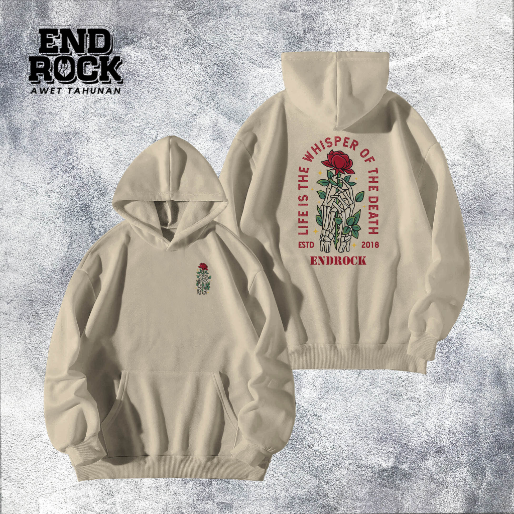 Hoodie Original Endrock Tema Roses Of The Dead DTFS155