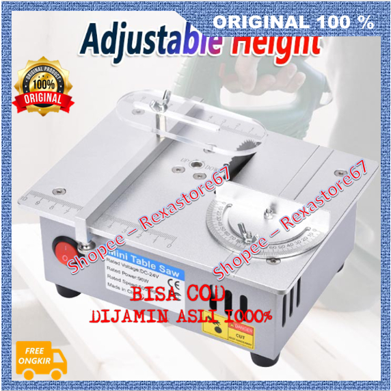 Mesin Gergaji Mini Table Saw Mini Portable / Meja Mesin Potong Besi Pipa Mini Serbaguna ASLI