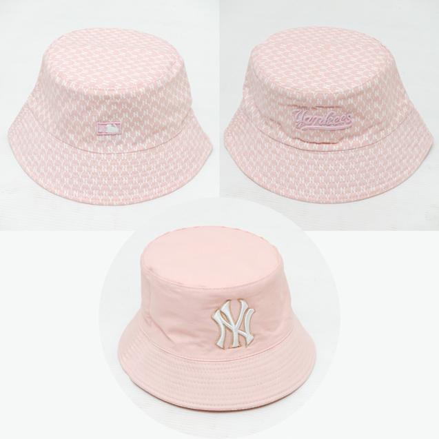 Topi Bucket Hat NY Monogram / Bucket Hat Bolak Balik