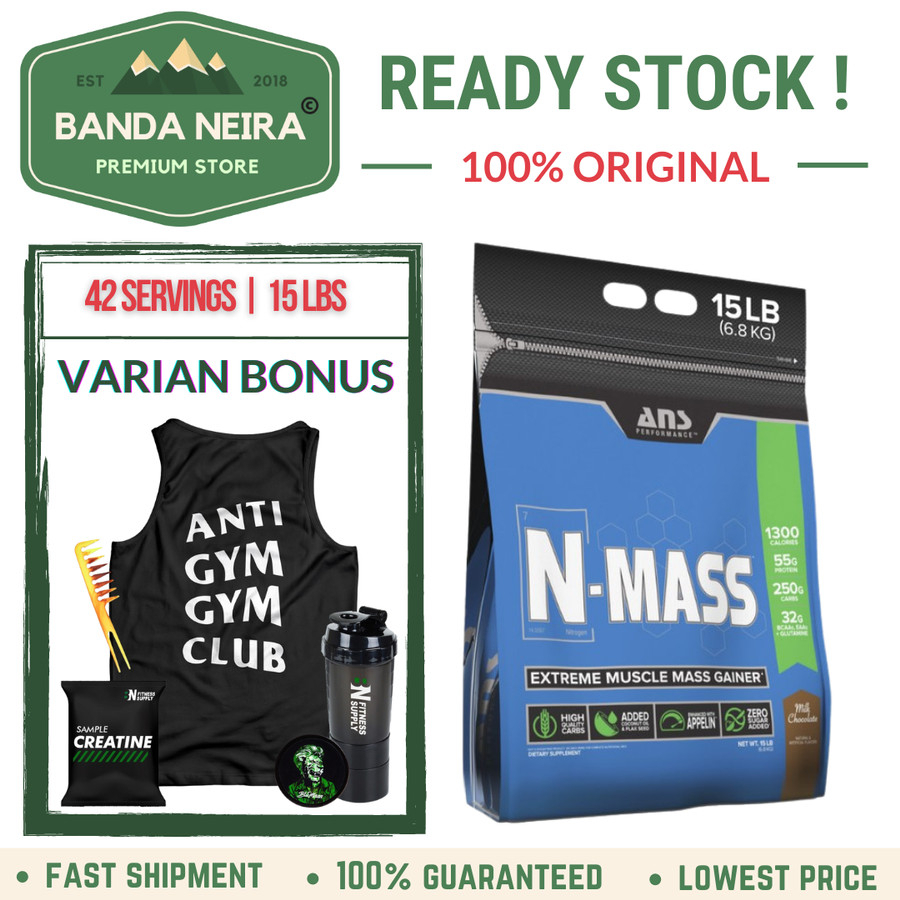 ANS PERFORMANCE N-MASS N MASS NMASS Gainer Protein | 15 LBS | 42 SAJIAN | 6.8 KG | 6800 GR