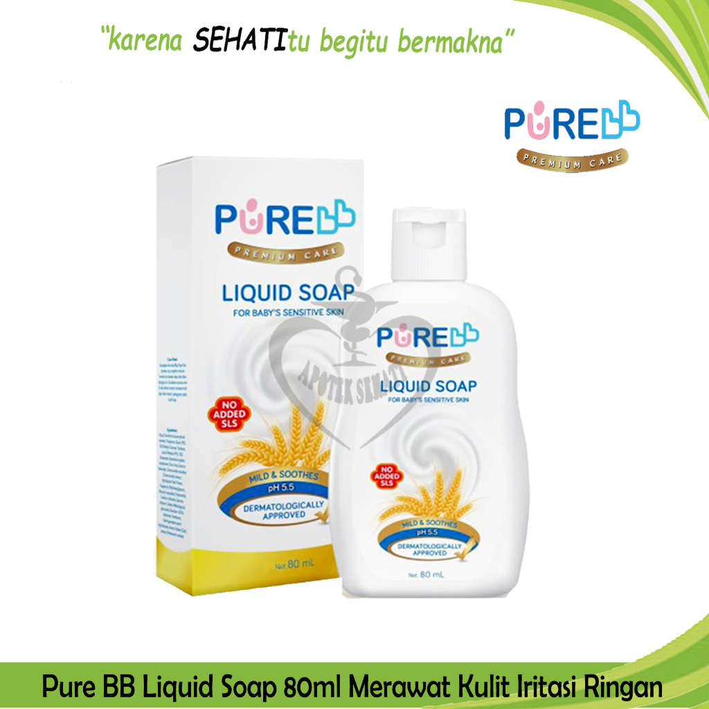 Pure Baby Liquid Soap 230ml Sabun Mandi Cair Bayi Mengatasi Kulit Sensitif