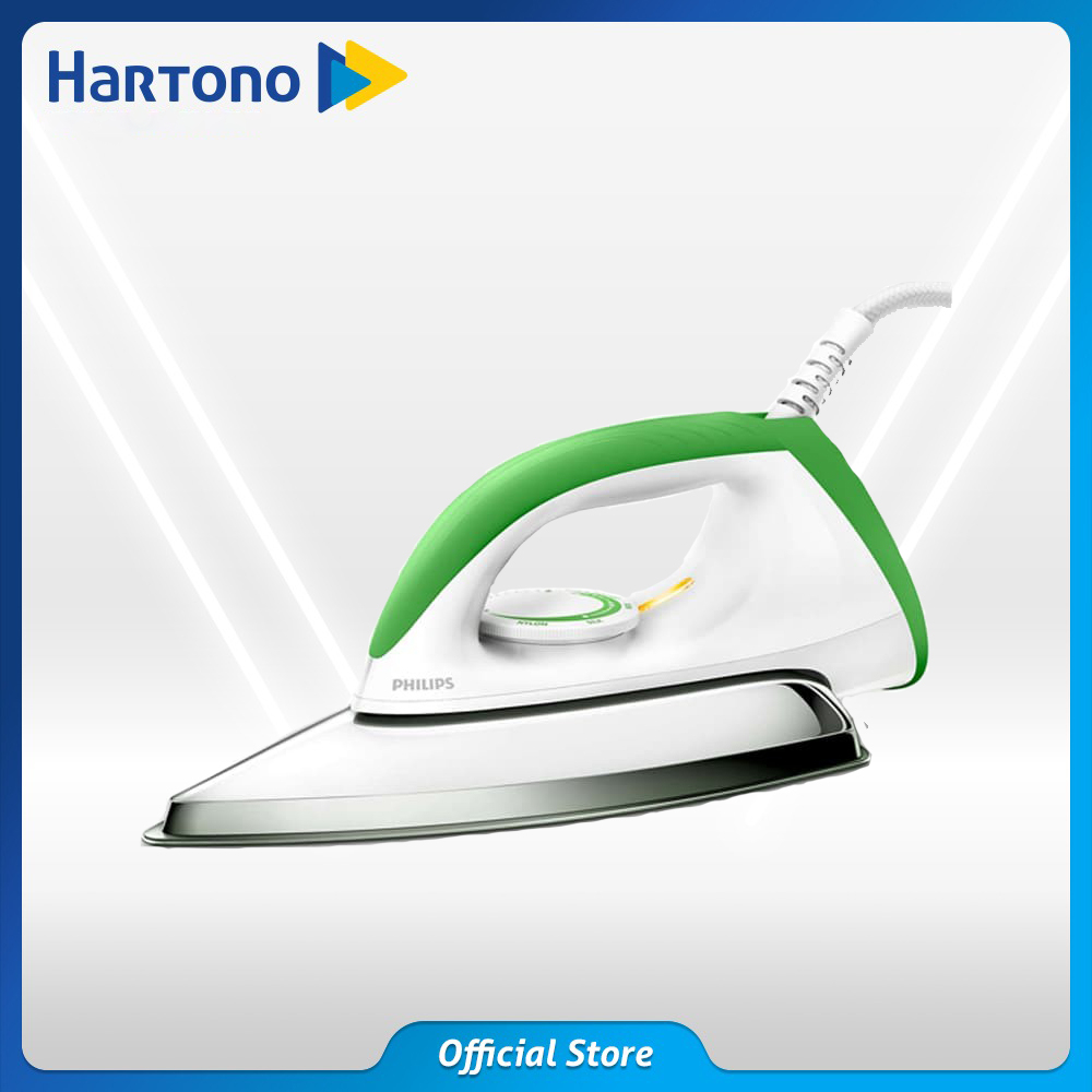 Philips Classic Setrika Kering Flat Iron Green HD1173/70
