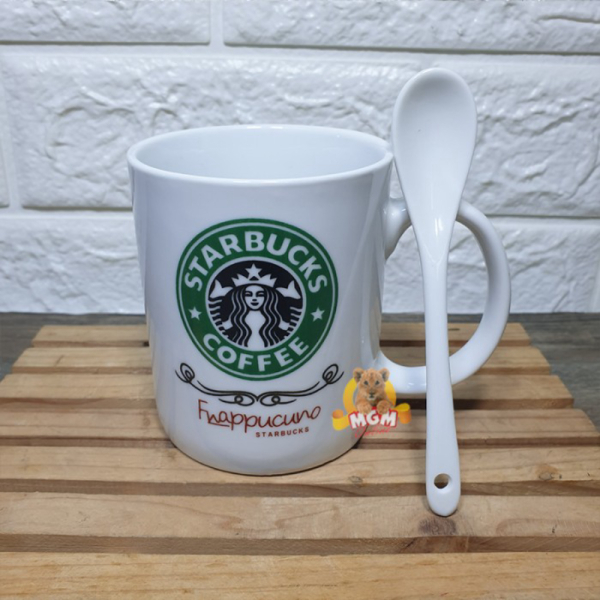 

Promo Gelas Starbucks Frappucino 330ml Keramik Mug Starbucks NK FREE Sendok Diskon
