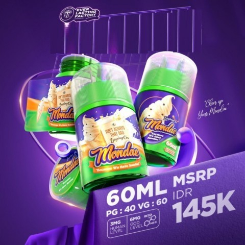 MONDAE Sundae Vanilla Ice Cream Raisin LIQUID 60ML by ELF Factory