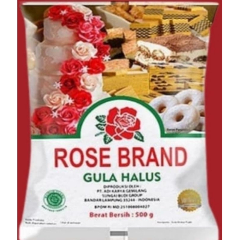 

gula halus rose brand 500gr