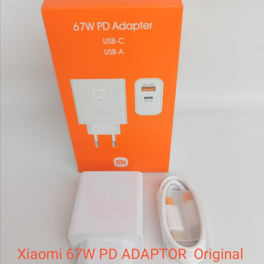 CHARGER 67W ADAPTOR USB C / USB A SUPER FAST CHARGING