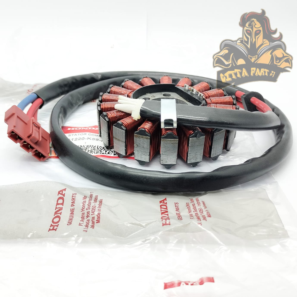 STATOR COMP SPULL ORIGINAL HONDA K59 KUALITAS ASLI ORIGINAL HONDA AHM PRESISI BERFUNGSI DENGAN BAIK VARIO 150 LED PCX 150 ADV 150 SPUL SPOL SPOOL