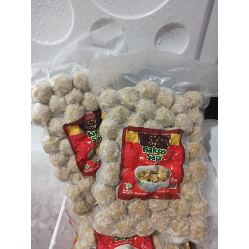 

Chef bakso sapi PREMIUM 500gr isi 40