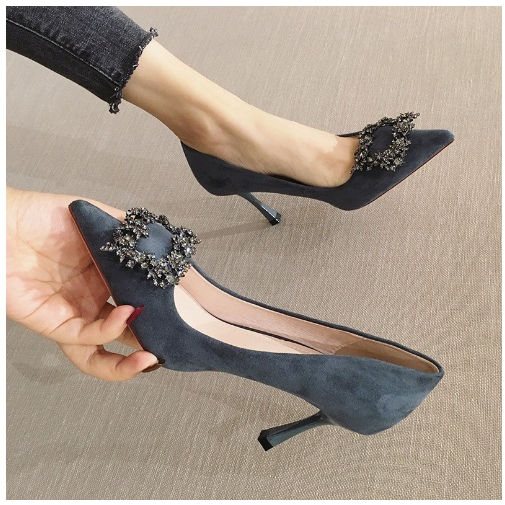 Heels wanita model terbaru import kekinian Sepatu wanita import Hak 6CM 9167