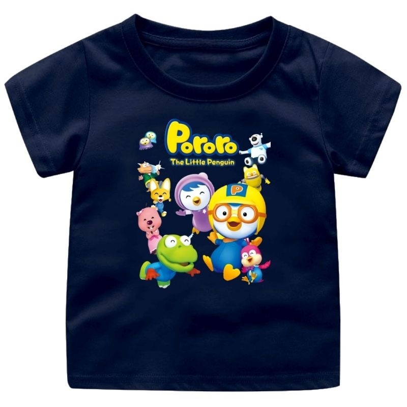 Baju kaos Anak cewek-Cowok Pororo(2) 1-14Tahun/Remaja/Dewasa Ready 10 warna