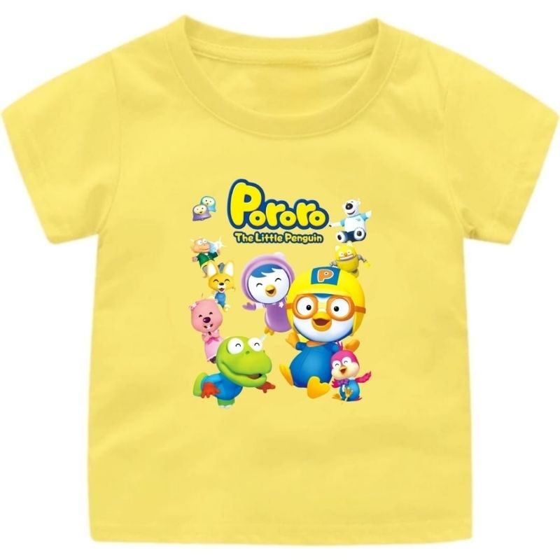 Baju kaos Anak cewek-Cowok Pororo(2) 1-14Tahun/Remaja/Dewasa Ready 10 warna