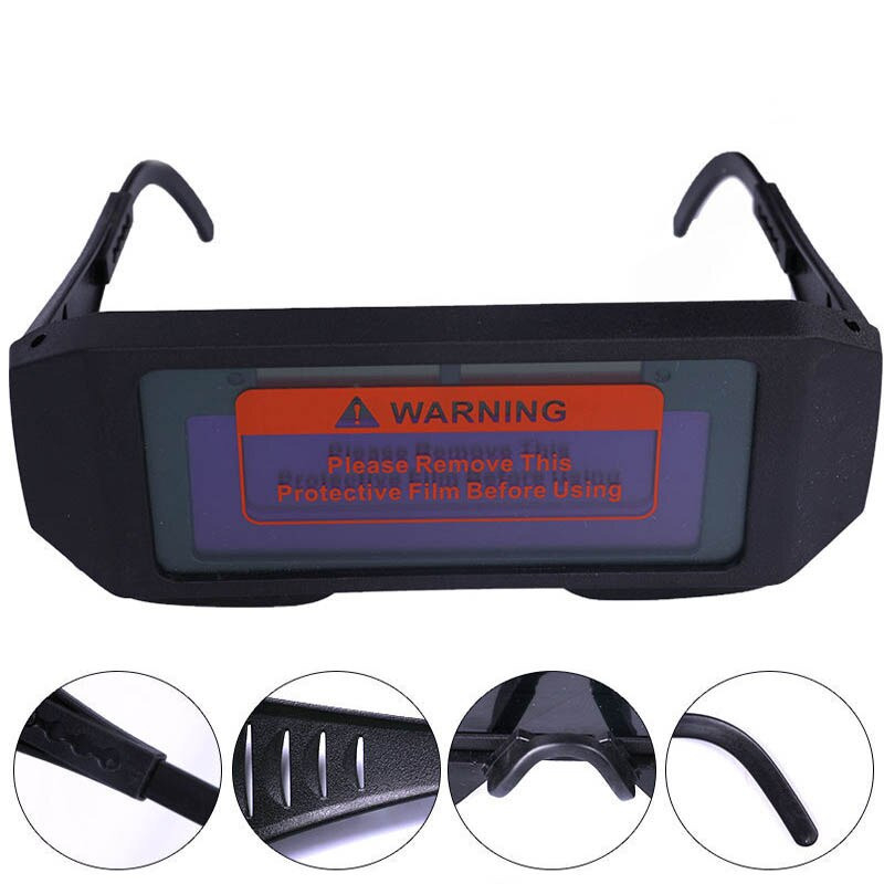 TaffGUARD Kacamata Las Otomatis Auto Darkening Soldering Googles - HW008 - Black