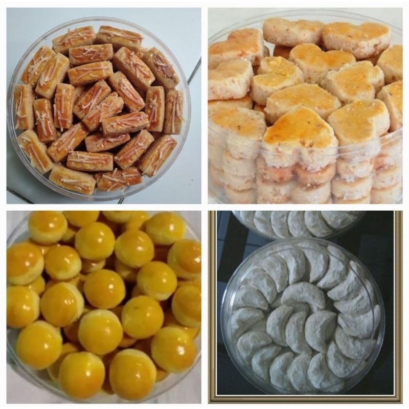 

Cookies / Kue Kering Nastar, Kastengels, Kue Kacang, Putri Salju Keju