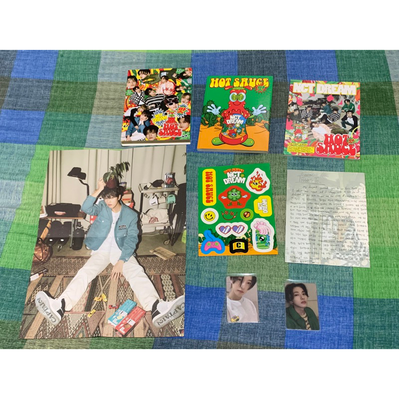 album nct dream hot sauce boring ver fullset unsealed photocard pc renjun poster jisung