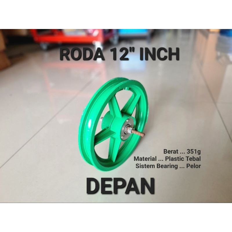 RODA VELG SEPEDA ANAK VELK MINI BMX 12 INCH MODEL PALANG RACING SAMPING