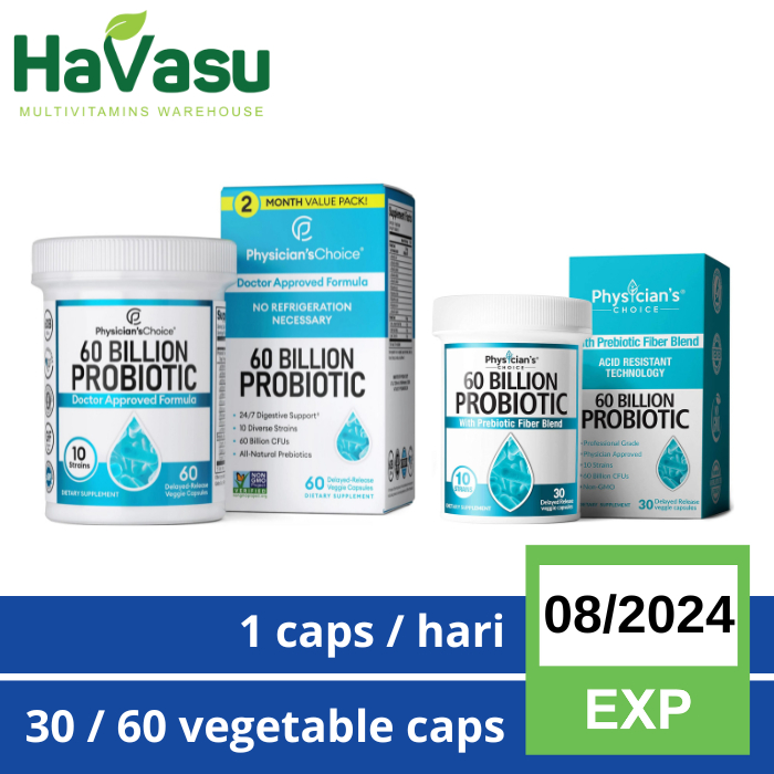 Physician's Physician Choice Probiotic 60bn CFU Men &amp; Women 30 Caps from USA