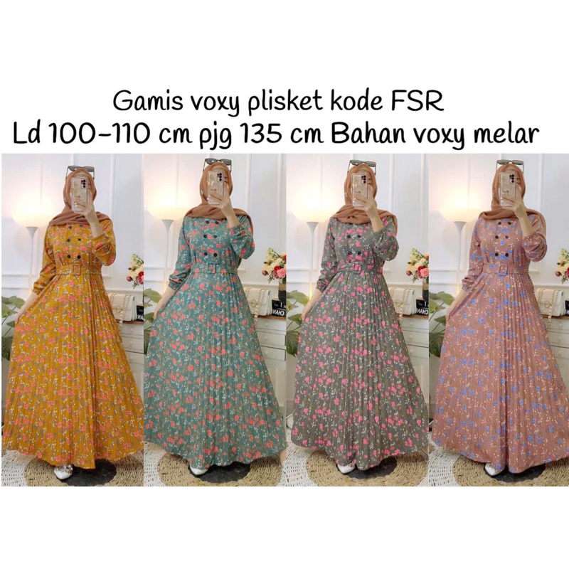 Gamis voxy plisket busui fsr