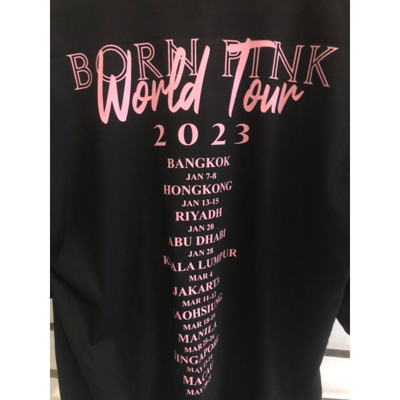 [PREMIUM] KAOS - BORN PINK BLACKPINK WORLD TOUR VER.5