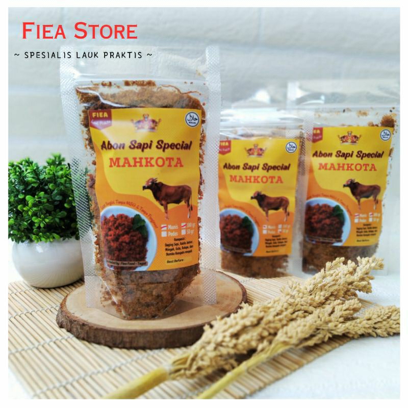 

Sekar_Shop07 Abon Sapi Special 100 Gram/ Abon Sapi Rasa Manis Dan Pedas Non Pengawet, Non Msg