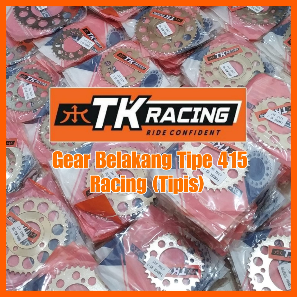 TK Racing Gear Belakang 415 Vixion Old New NVA NVL Scorpio MX King Byson R15 V1 V2 Xabre 34T 35T 36T