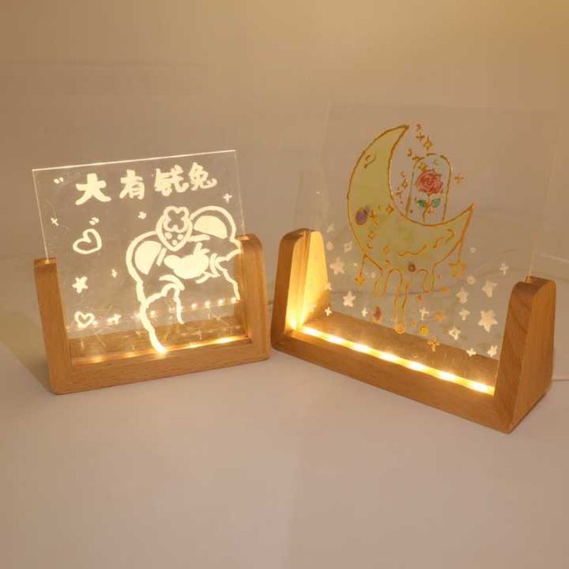 Stand Led Acrylic / Lampu Hias / Tatakan Led Acrylic