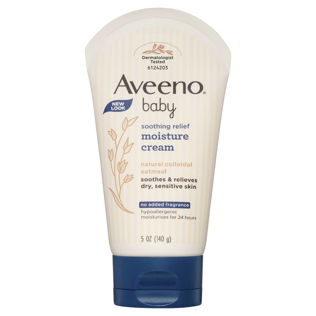 Aveeno Baby Soothing Relief Moisture Cream / Lotion Pelembab Kulit Kering dan Sensitif Bayi - 140gr