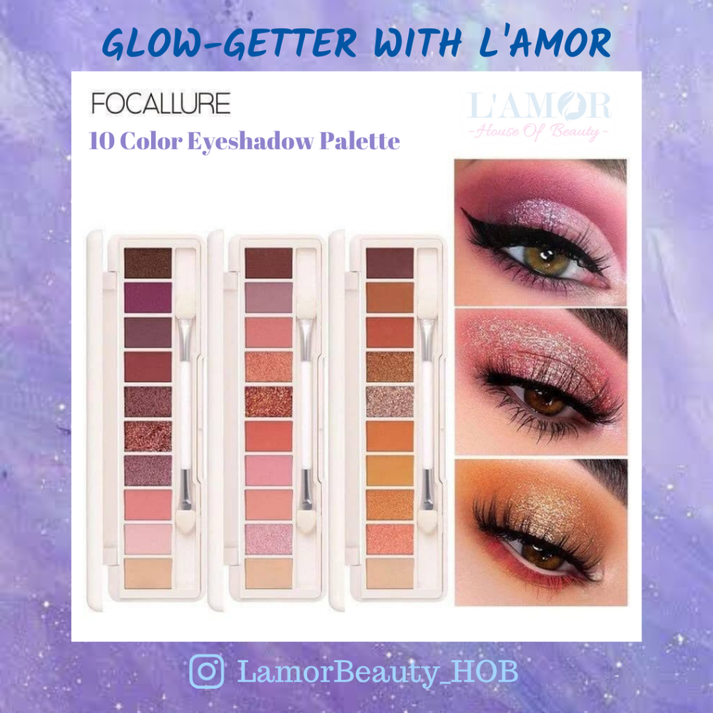FOCALLURE 10 Color Eyeshadow Palette , Eyeshadow Focallure