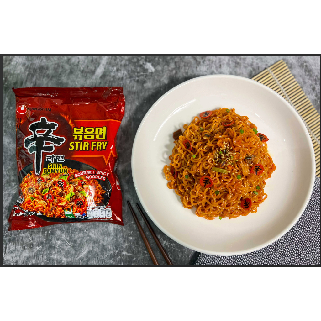 NONGSHIM - SHIN RAMYUN SPICY STIR FRY - 131 GR (MIE INSTAN KOREA)