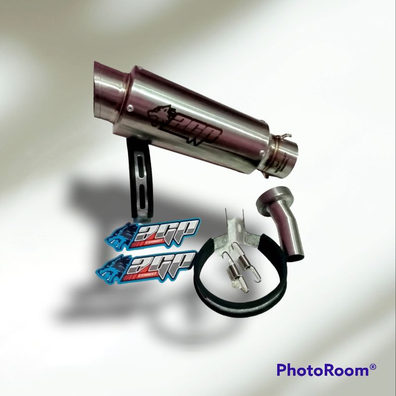 Knalpot motor Silincer original AGP EXHAUST type 02 titan all matic dan manual inlet 50