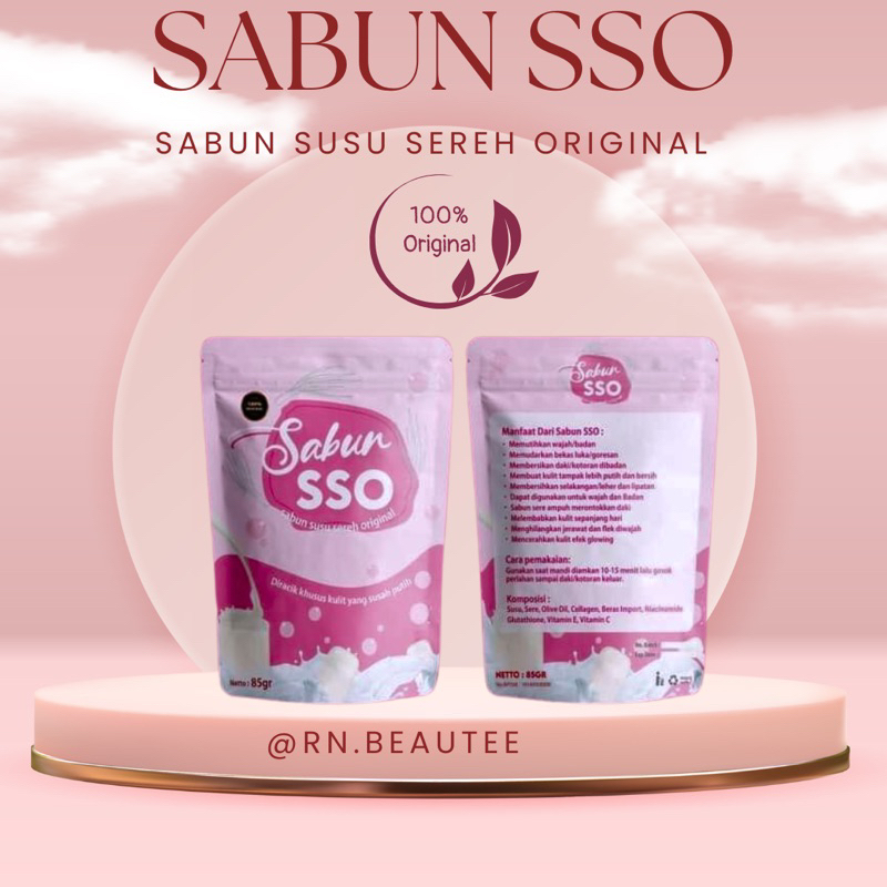 SABUN SSO PEMUTIH BADAN - Sabun Susu Sereh Pemutih Badan BPOM ORIGINAL