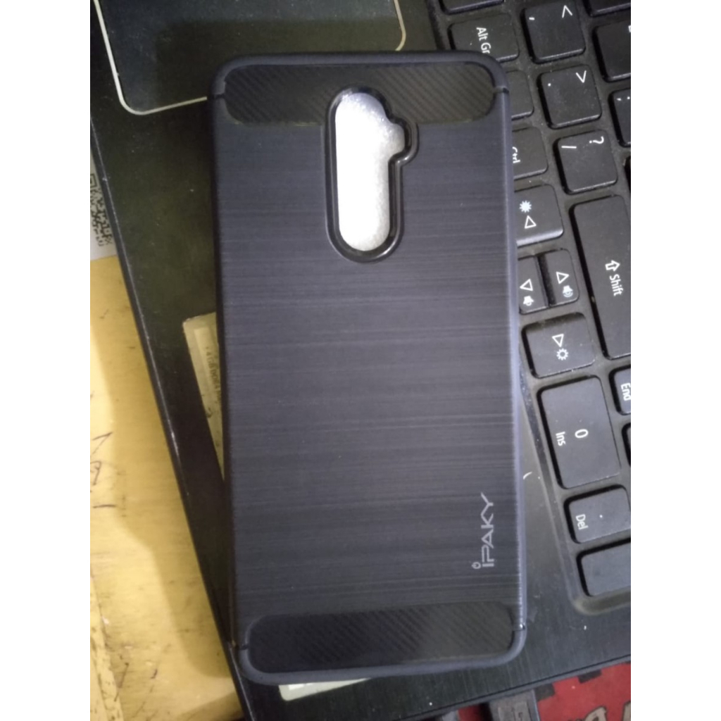 REALME X2 PRO CASE SOFTCASE SLIM FIT CARBON SILIKON HITAM IPAKY KARBON CASING COVER PELINDUNG KAMERA