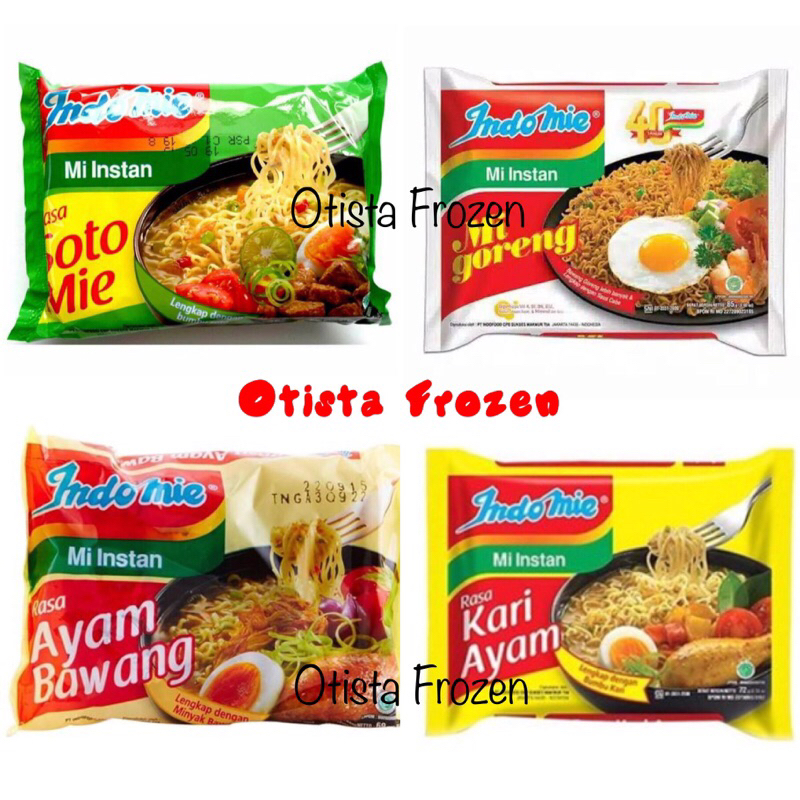 

INDOMIE GORENG / INDOMIE SOTO / INDOMIE AYAM BAWANG / MIE INSTAN
