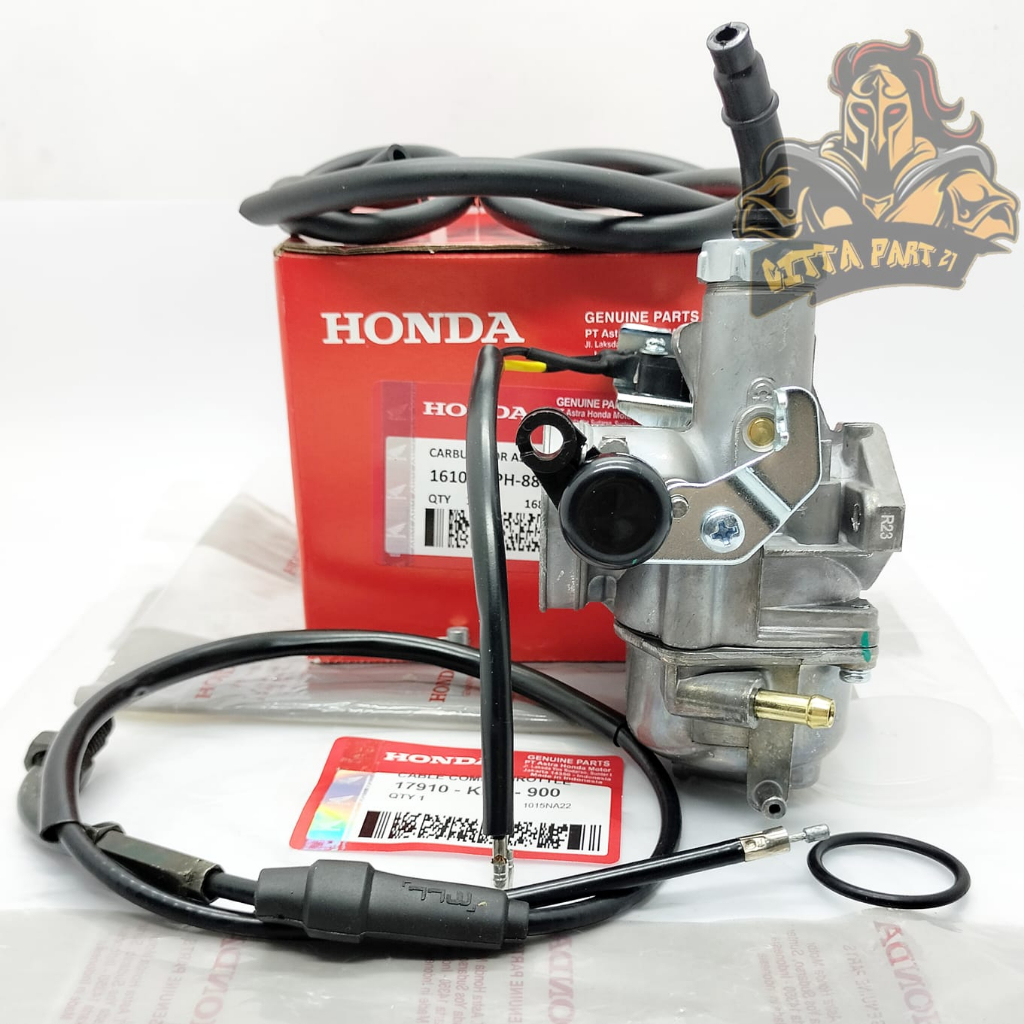 ORIGINAL KARBURATOR CARBURATOR SET PLUS KABEL GAS HONDA KPH KUALITAS ASLI ORIGINAL HONDA AHM PRESISI TIDAK BANJIR TIDAK BOROS DAN DIJMAIN AWET KHARISMA SUPRA 125 SUPRA X 125 KARISMA GRAND CARBU KARBU