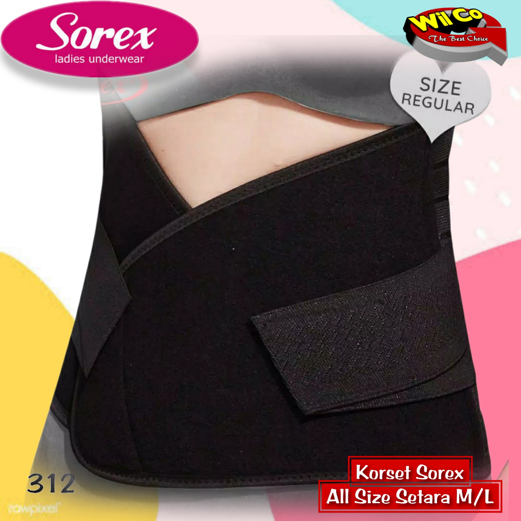 K312 - [Per 1 Pcs ] SETAGEN KORSET PELANGSING PERUT SOREX SLIMMING CORSET FREE SIZE