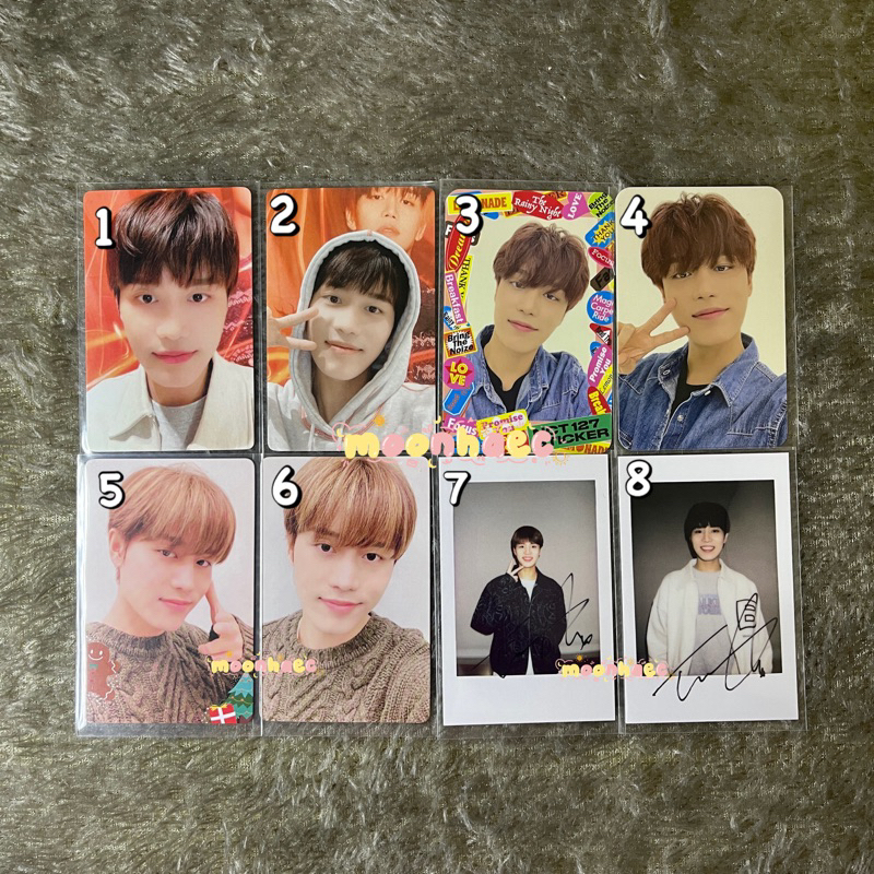 Taeil photocard pola nct 127 sticker favorite yizhiyu round 1 2 3 4sticker mumo