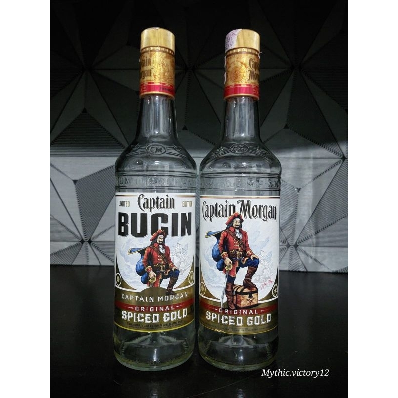 Botol bekas miras - Captain Morgan