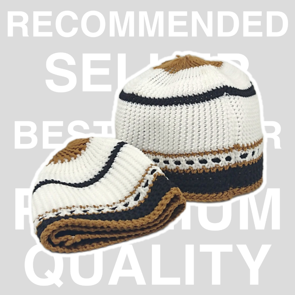 Kopyah Rajut Yaman / Peci Rajut Anak Laki Laki / Kopyah Rajut Dewasa / Peci Rajut / Kopiah Rajut Mad