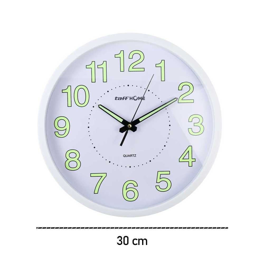 Jam Dinding Glow in The Dark Desain Minimalis Aesthetic Nyala Dalam Gelap Luminous 30cm