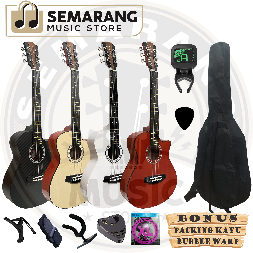 Gitar Akustik ¾  Cole Clark Custom Tanam Besi Gitar 3/4 Cole Clark Custom Termurah Paket Super Komplit