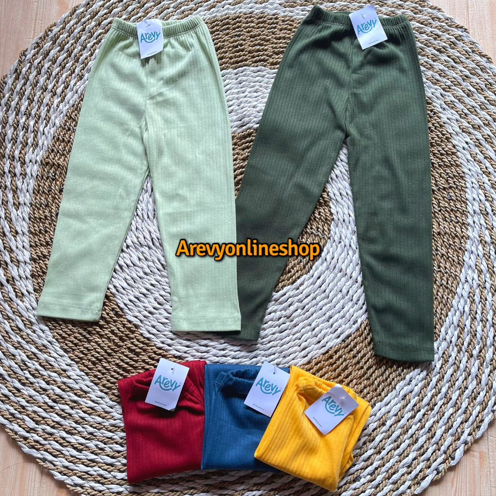 Legging Libby Earth Color Series Grup 3  0-6 Tahun 100% Cotton Premium Arevyonlineshop Baju Bayi Celana Bayi