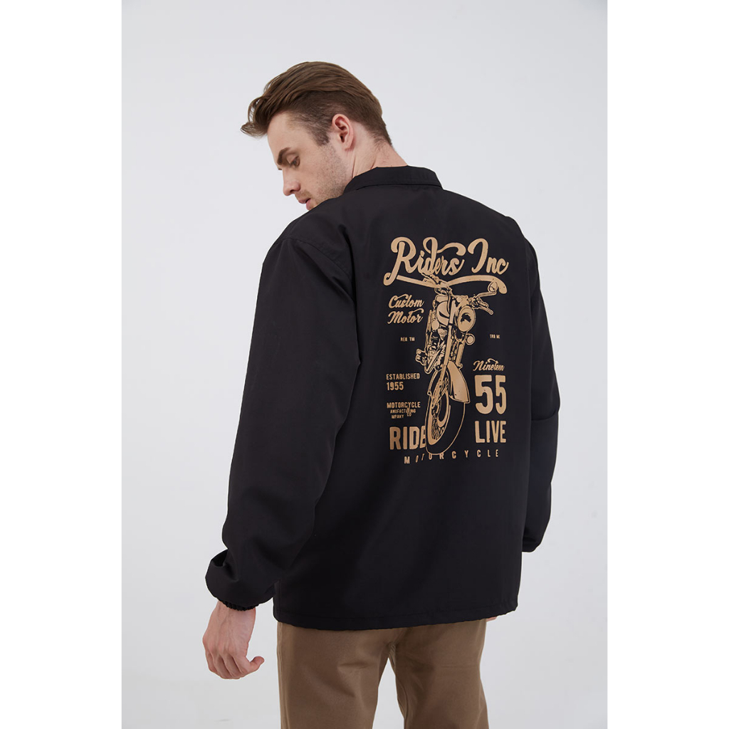 Jaket Coach Berrybenka - Men Coach Jacket Riders INC Black