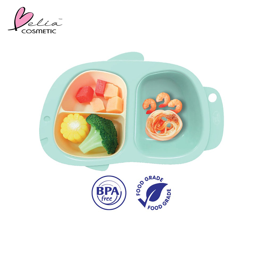 ❤ BELIA ❤ BABY SAFE B357 Meal Plate with Cover | Tempat Makan Bayi | Wadah makan bayi | BPOM