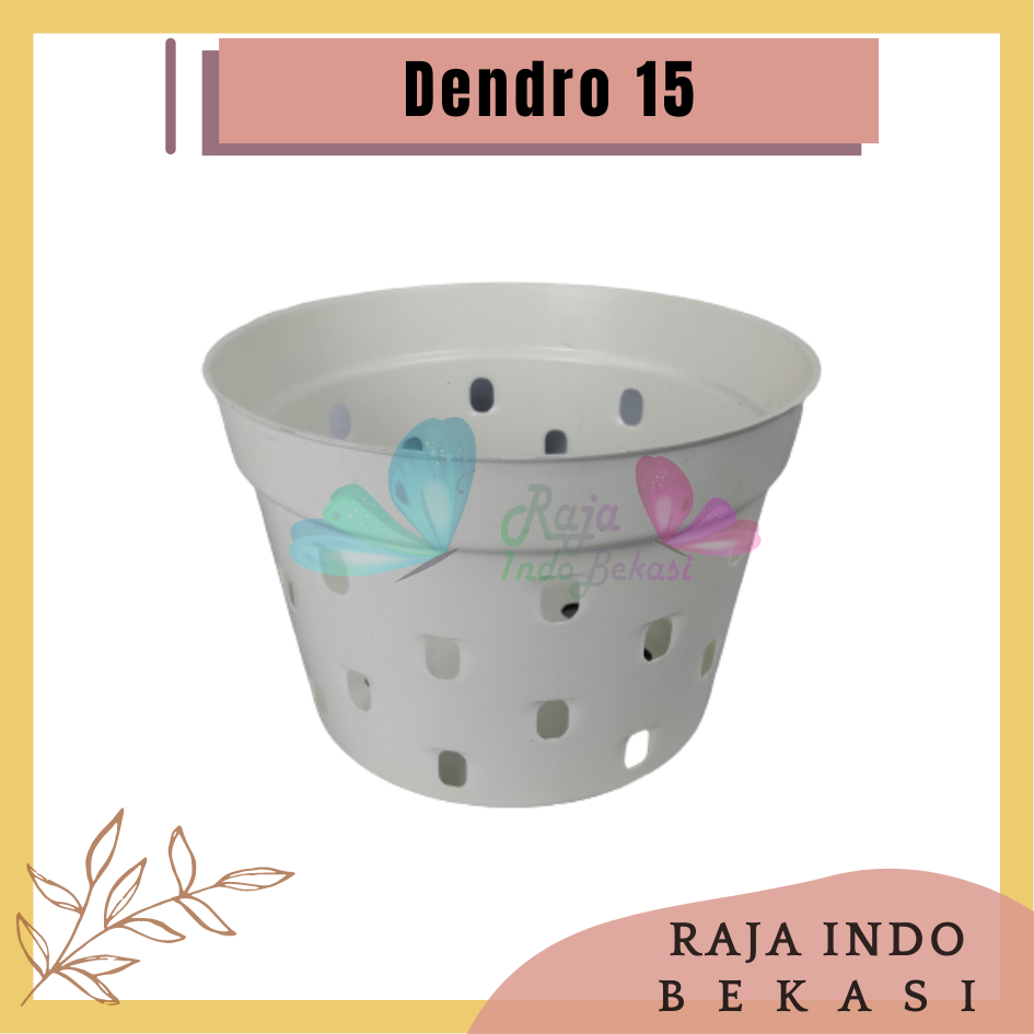 NKT Basic 15 Banyak Lubang Poros (15cm) Putih Pot Bunga Basic Polos Banyak Pori Ukuran 15cm Cocok Untuk Aglonema