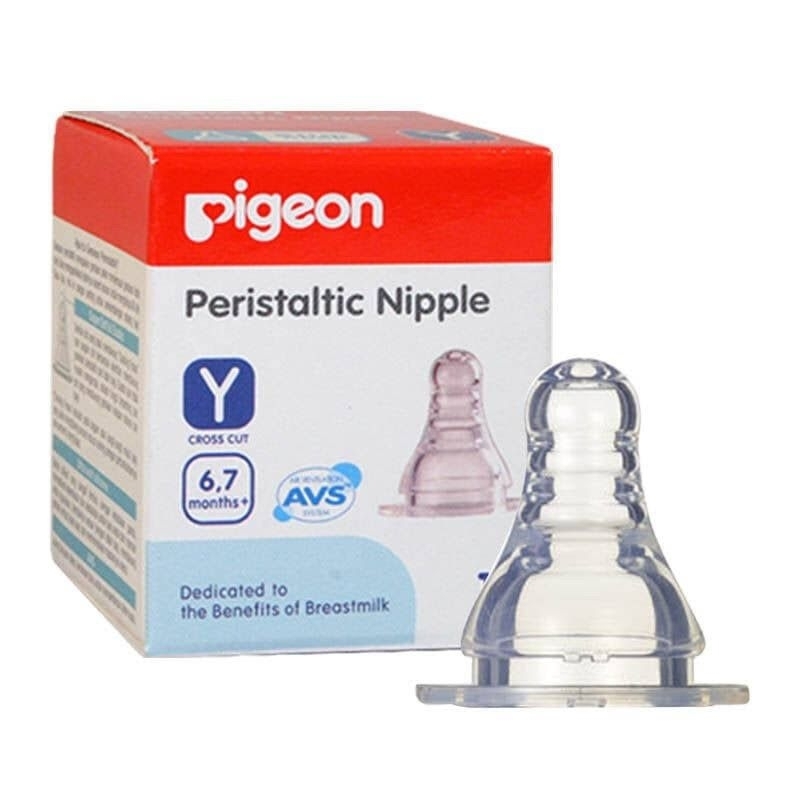 Pigeon Peristaltic Nipple Slim Neek / 1 box Isi 1pcs / Dot Botol Bayi