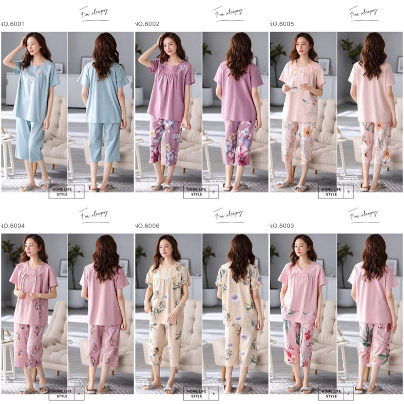 7/8 Katun Homewear Import sleep.pajamass