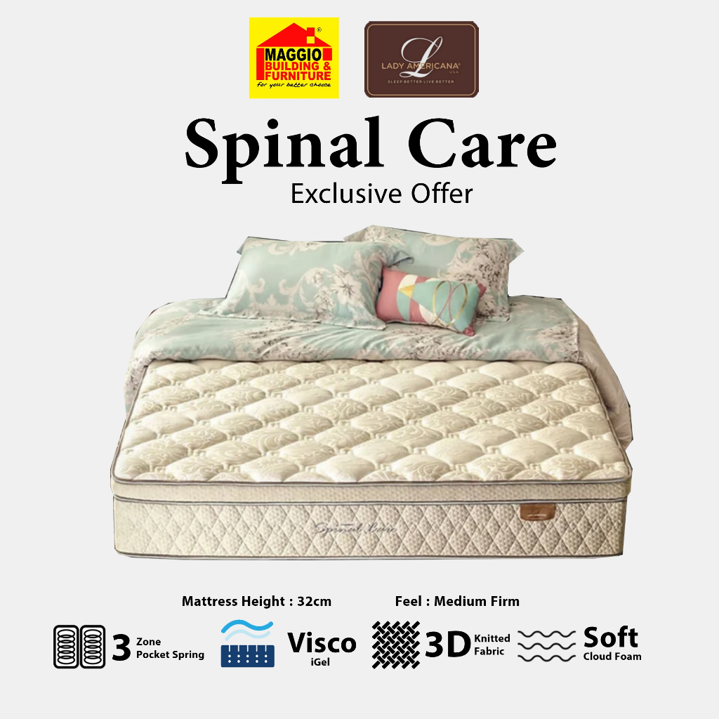 KASUR LADY AMERICANA - KASUR SPRINGBED ORTHOPEDIC - SPINAL CARE - LADY AMERICANA