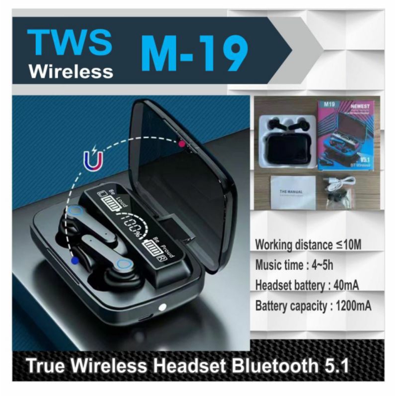 FLZ handsfree Bluetooth Tws M10/M19/M28/M30/M90 Pro