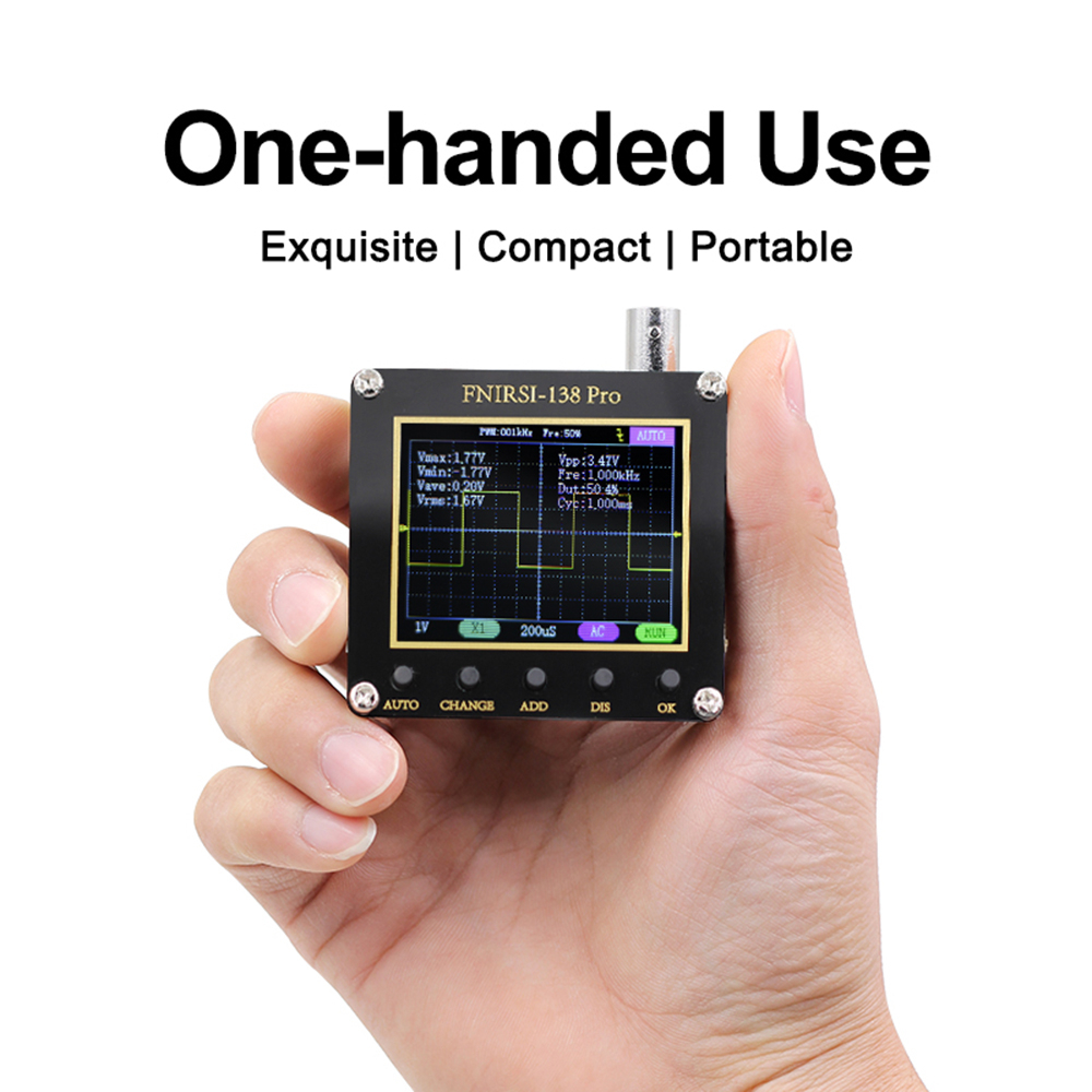 Digital Oscilloscope Analog Bandwidth 2.5MSa/s 200KHz Support AUTO FNIRSI DSO138