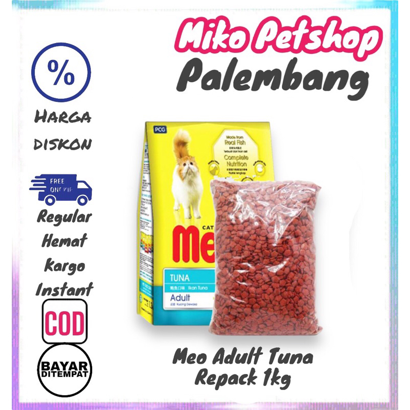 Makanan kucing Meo Adult Tuna Repack 1kg