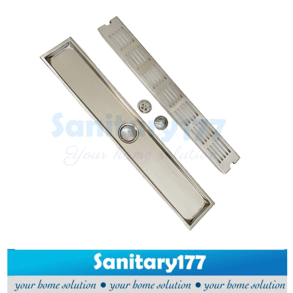 Saringan got panjang 60cm anti bau stainless Q66-floor drain anti kecoa pembuangan air mandi strainer long 60